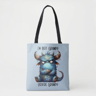 Bolso De Tela Sr. Grumpy Monster Tote Bag