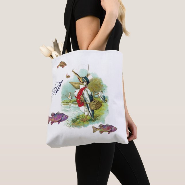 BOLSO DE TELA SR. PELICAN PESCA TROUTS MONOGRAM (Detalle)