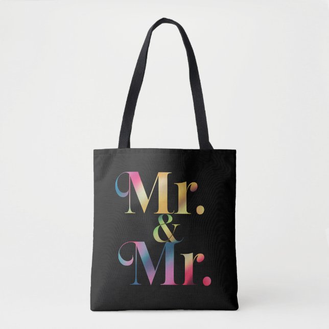 Bolso De Tela Sr. y el matrimonio gay del partido Gay Bachelor (Anverso)