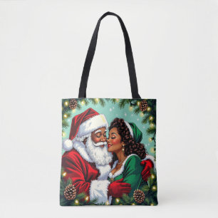 Bolso De Tela Sr y Sra Claus Dulce Navidad