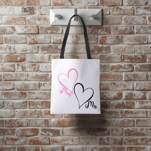 Bolso De Tela Sr. y Sra. Tote