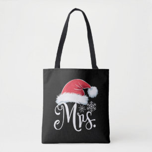 Bolso De Tela Sra. Claus Parejas Navidades Pajamas Santa