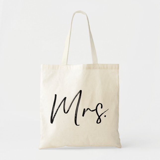 Bolso De Tela Sra. pareja esposa esposa esposa boda esposa recié (Frente)