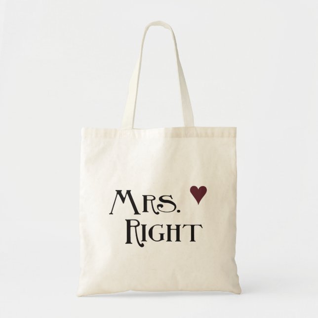Bolso De Tela Sra. Right (Frente)