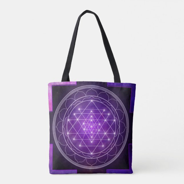 Bolso De Tela ¡Sri Yantra! (Reverso)
