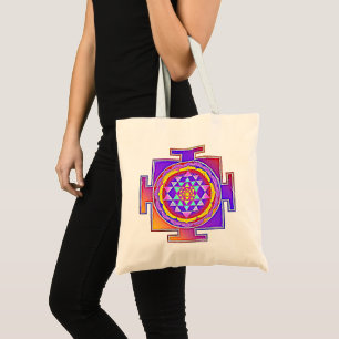 Bolso De Tela Sri Yantra - Diseño de símbolo del hinduismo 1