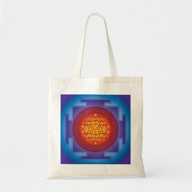 BOLSO DE TELA SRI YANTRA - LLAMA (Frente)