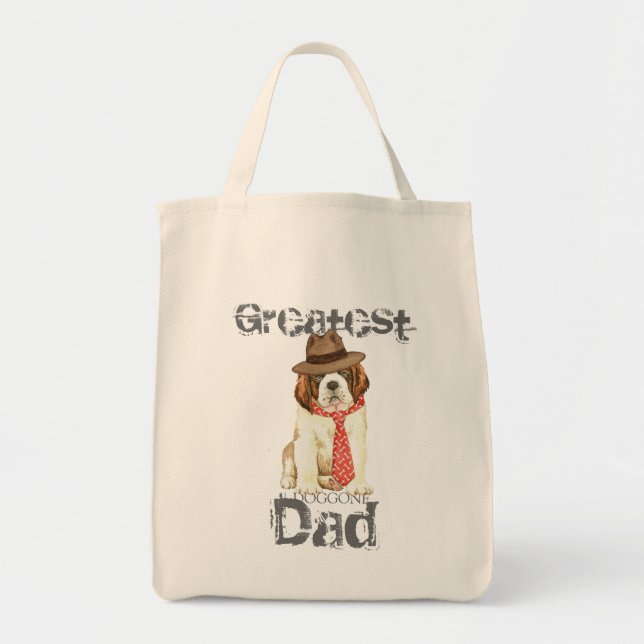Bolso De Tela St. Bernard Dad (Frente)