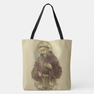 Bolso De Tela St Francis del santo patrón de Assisi de animales