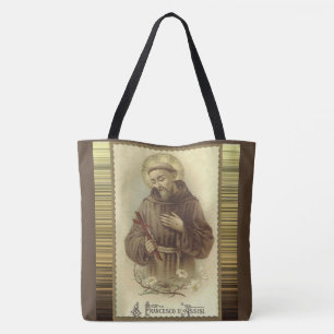 Bolso De Tela St Francis del santo patrón de Assisi de animales