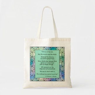 Bolso De Tela St. Hildegard de Bingen Cita Tote Bag