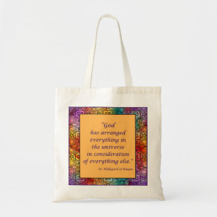 Bolso De Tela St. Hildegard del Tote Bingen Quote