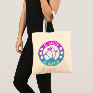 Bolso De Tela St. Maarten Blue Gradient Sint Martin