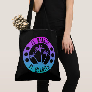 Bolso De Tela St. Maarten Blue Gradient Sint Martin