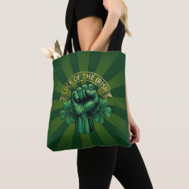 Bolso De Tela St. Patrick’s Day Luck of the Irish Fist Shamrock