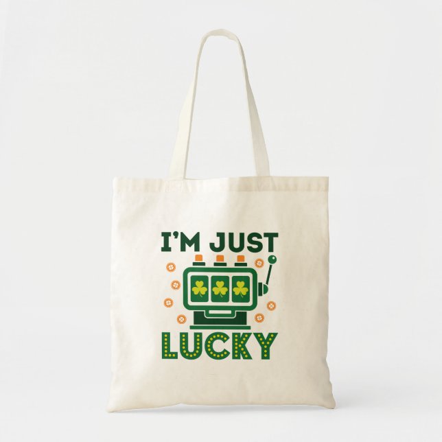Bolso De Tela St Patricks Day Casino Slot Machine Lucky (Frente)