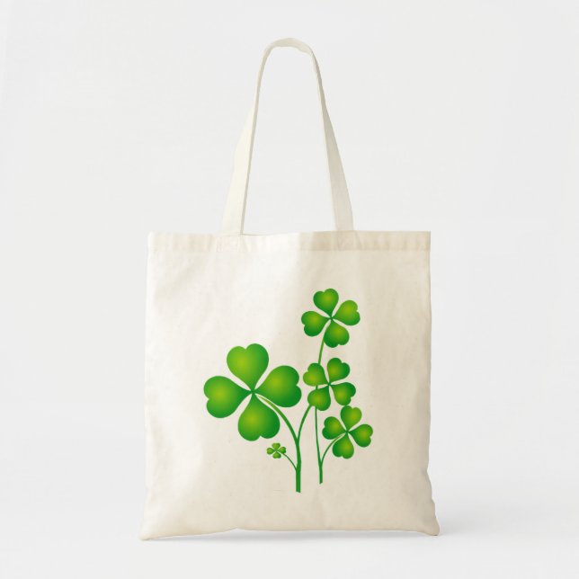 Bolso De Tela St. Patrick's Day Clover / Shamrock + tus ideas (Frente)