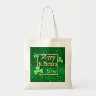 Bolso De Tela St. Patrick's Day Gold Shamrock