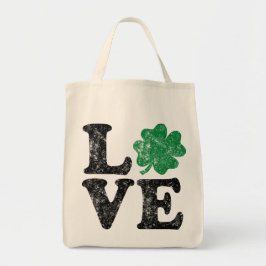 Bolso De Tela St Patrick's Day LOVE Shamrock Irish