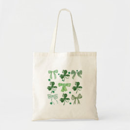 Bolso De Tela St. Patrick's Day Lucky Clover and Bow