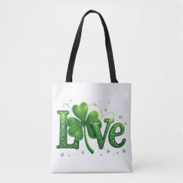 Bolso De Tela St. Patrick's Day Shamrock Love