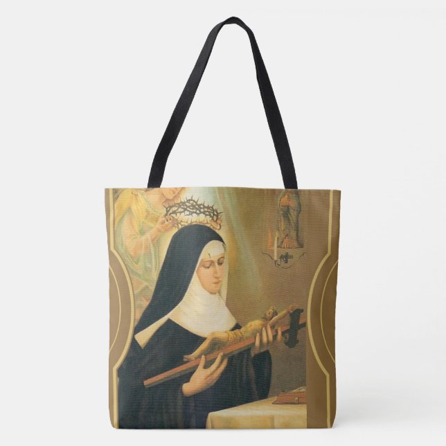 Bolso De Tela St. Rita de Cascia (Anverso)
