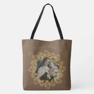 Bolso De Tela St. Teresa y nuestra señora del monte Carmelo
