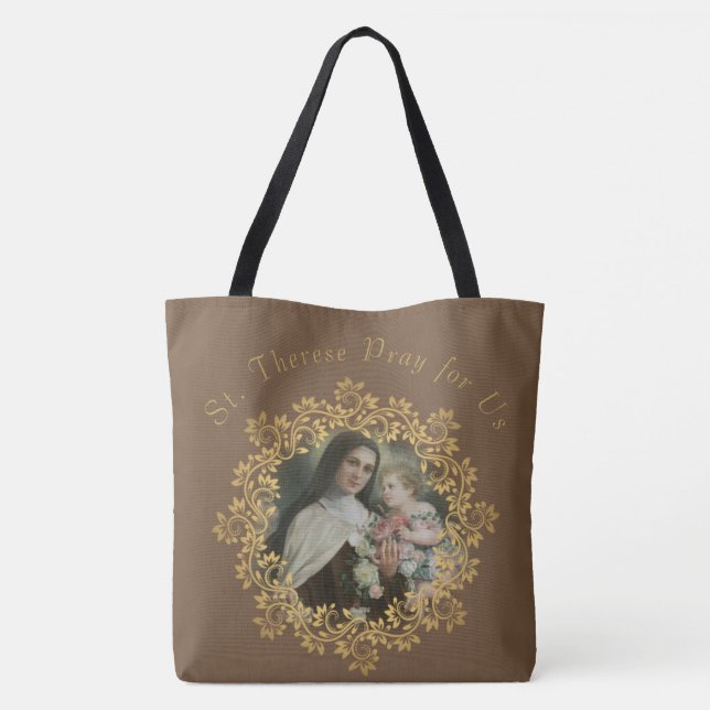 Bolso De Tela St. Teresa y nuestra señora del monte Carmelo (Reverso)