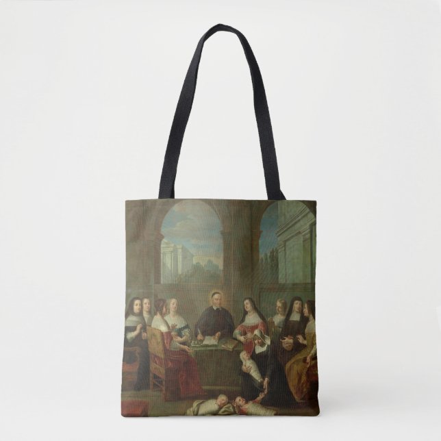 Bolso De Tela St. Vincent de Paul y las hermanas de caridad (Anverso)