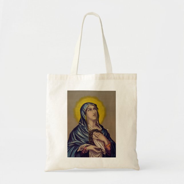 Bolso De Tela Stabat se burla de Nuestra Señora de los Dolores (Frente)