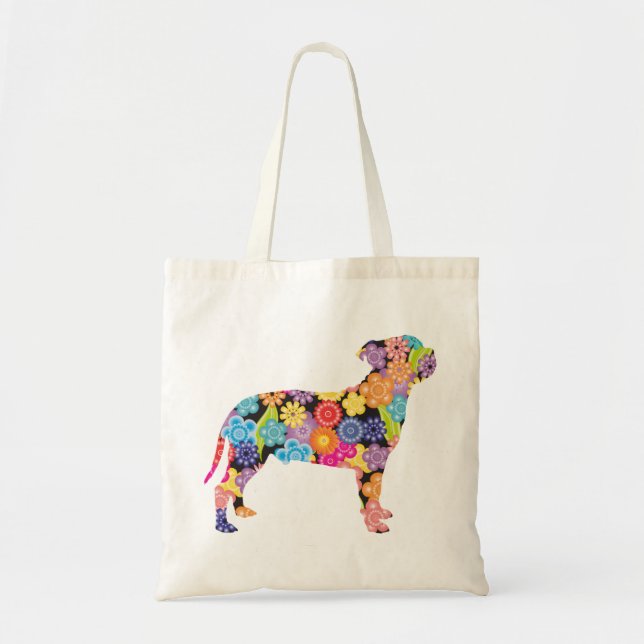 Bolso De Tela Staffordshire bull terrier (Frente)