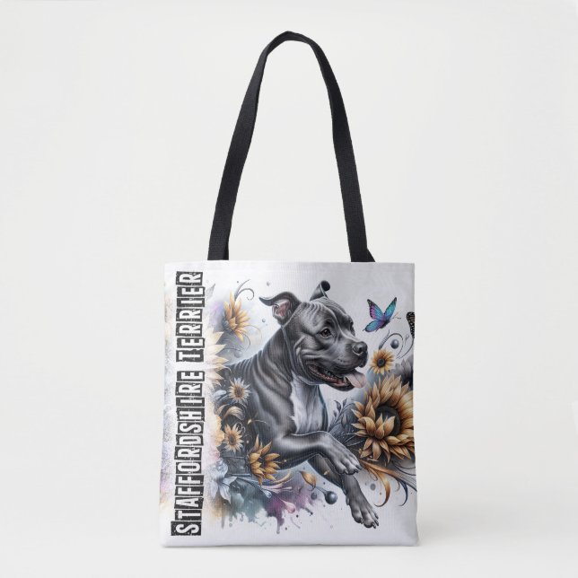 Bolso De Tela Staffordshire Terrier (Anverso)