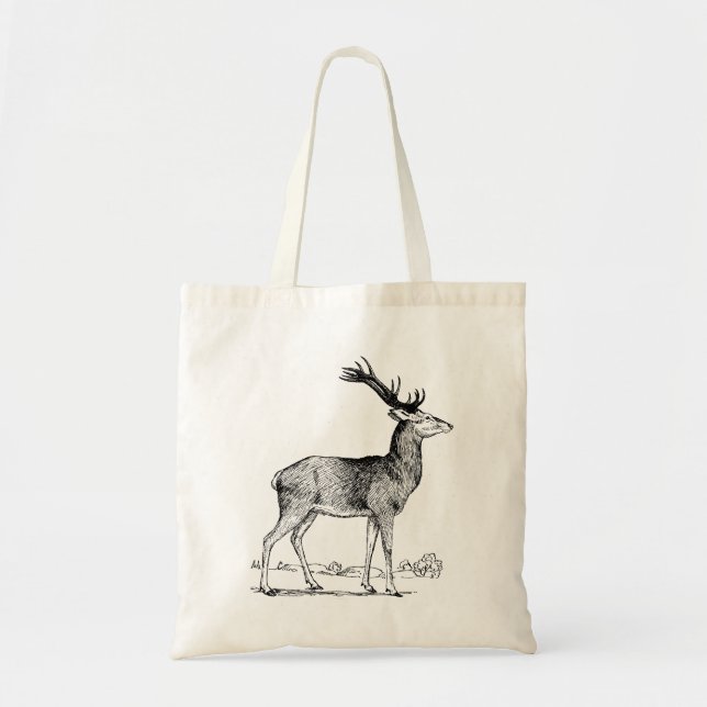 Bolso De Tela Stag (Frente)