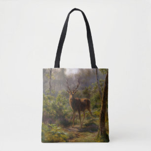 Bolso De Tela Stag (ciervo macho) en el bosque (por Rosa Bonheur