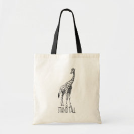 Bolso De Tela Stand Tall Graceful Giraffe