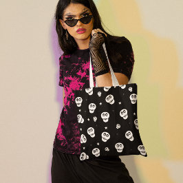 Bolso De Tela Star Skulls