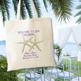Bolso De Tela Starfish Boda Bienvenidos Hotel Bag