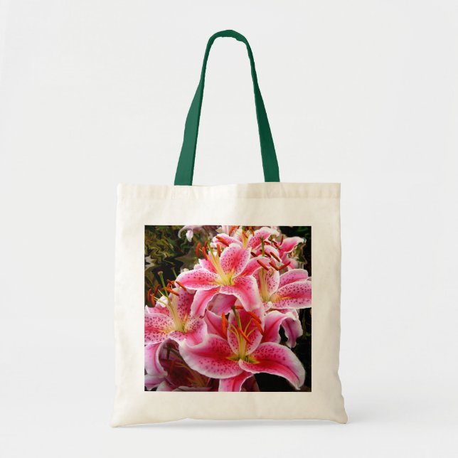 Bolso De Tela "Stargazer" Lilies (Frente)