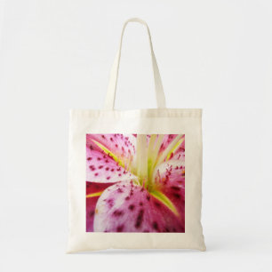 Bolso De Tela Stargazer Lily Bright Magenta Floral