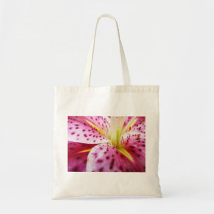 Bolso De Tela Stargazer Lily Bright Magenta Floral