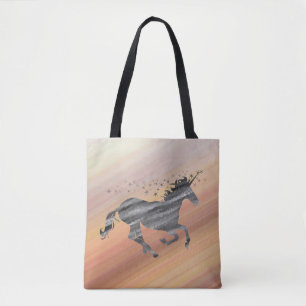 Bolso De Tela Starry Whimsical Unicorn