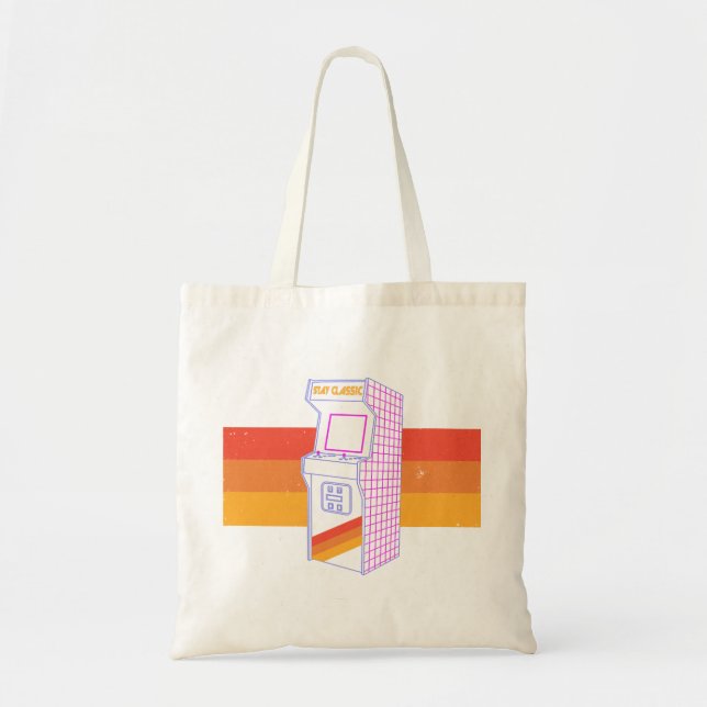 Bolso De Tela Stay Classic - Arcade 80 (Frente)