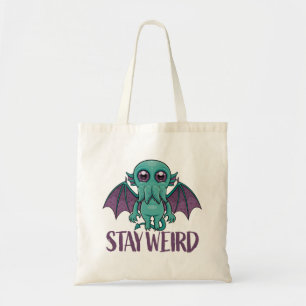 Bolso De Tela Stay Weird Cute Cthulhu Monster