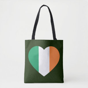 Bolso De Tela Stcn irlandesa Heartflag