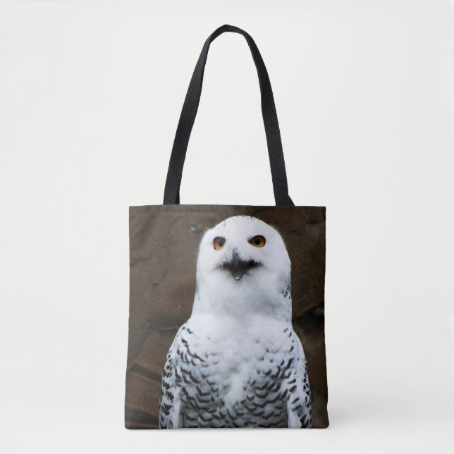 Bolso De Tela Stcnm de lechuza (Anverso)
