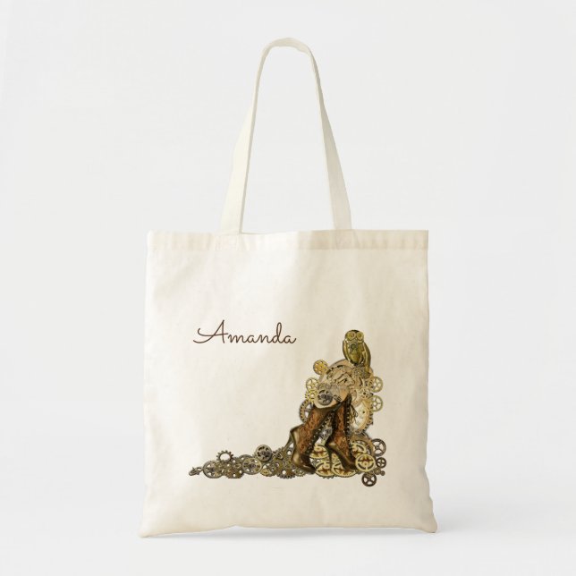Bolso De Tela Steampunk Boots (Frente)