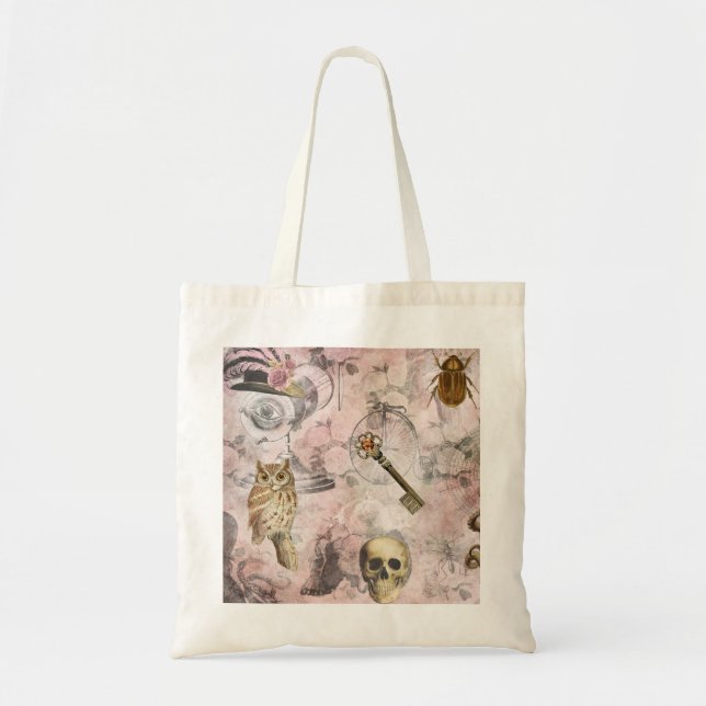 Bolso De Tela Steampunk Ephemera (Frente)