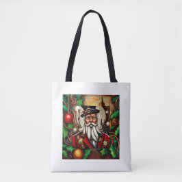 Bolso De Tela Steampunk Santa Yuletide Enchanter