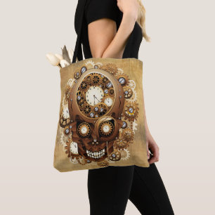 Bolso De Tela Steampunk Skull Estilo Gótico