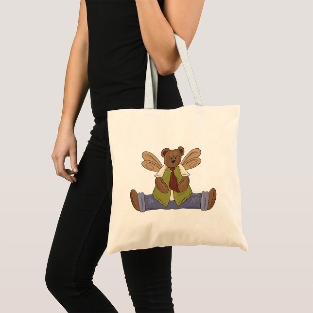 Bolso De Tela Steampunk Teddy Bear con alas de hadas (Subido por el creador)